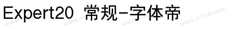 Expert20 常规字体转换